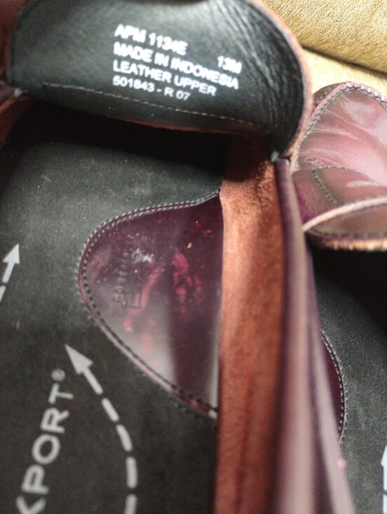 Rockport Men’s Burgundy/Maroon Leather Penny Loafers Size 13 M Dress Shoes. main image 9